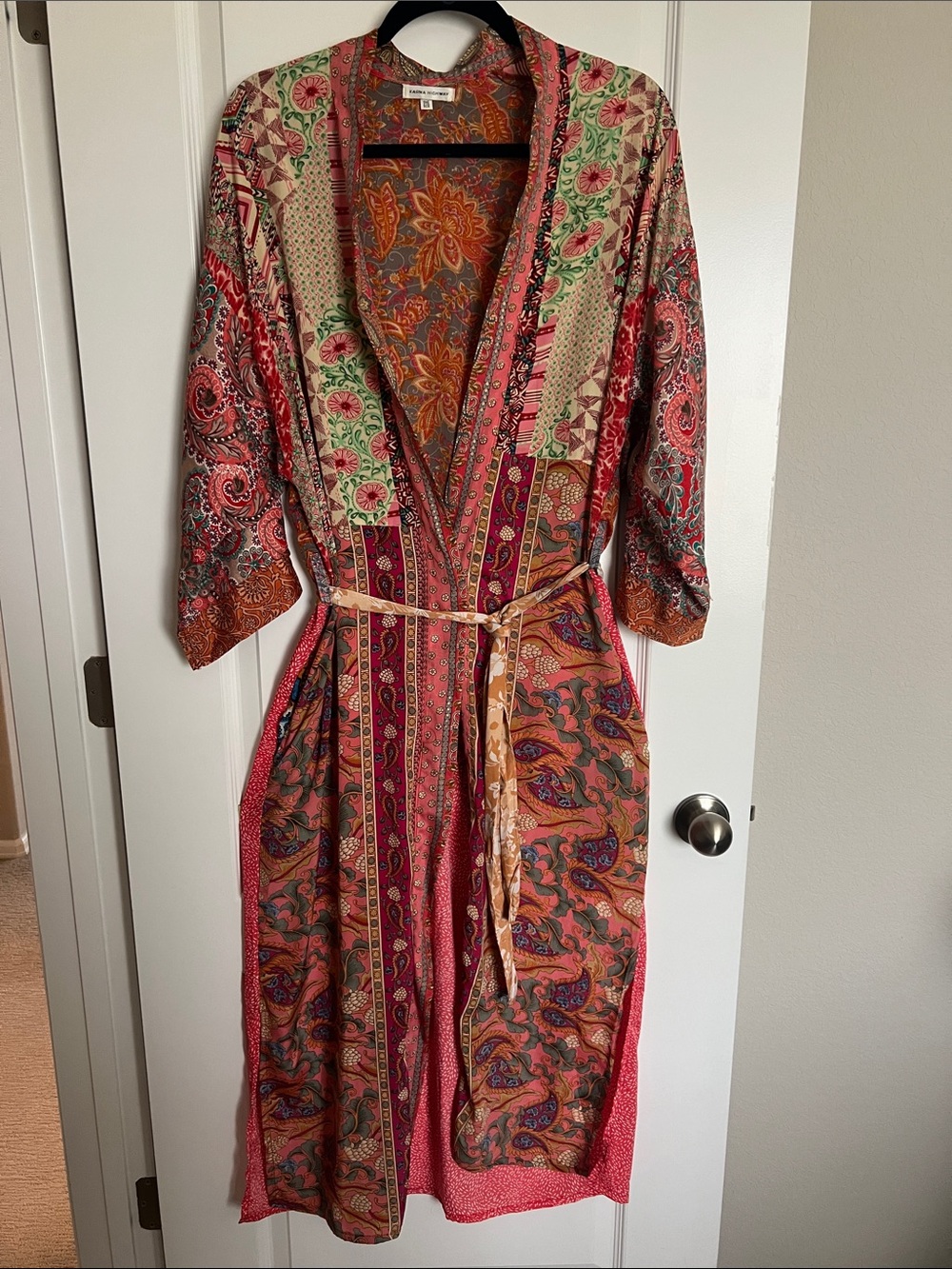 Patchwork Paisley Wrap Scarf in Multi-Color by Karma Highway